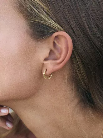 EDBLAD | Créoles TINSEL THIN CREOLES XSmall Or | gold